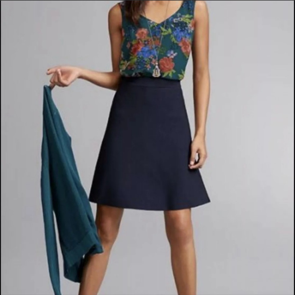 Cabi Dame Skirt A-Line Navy Blue